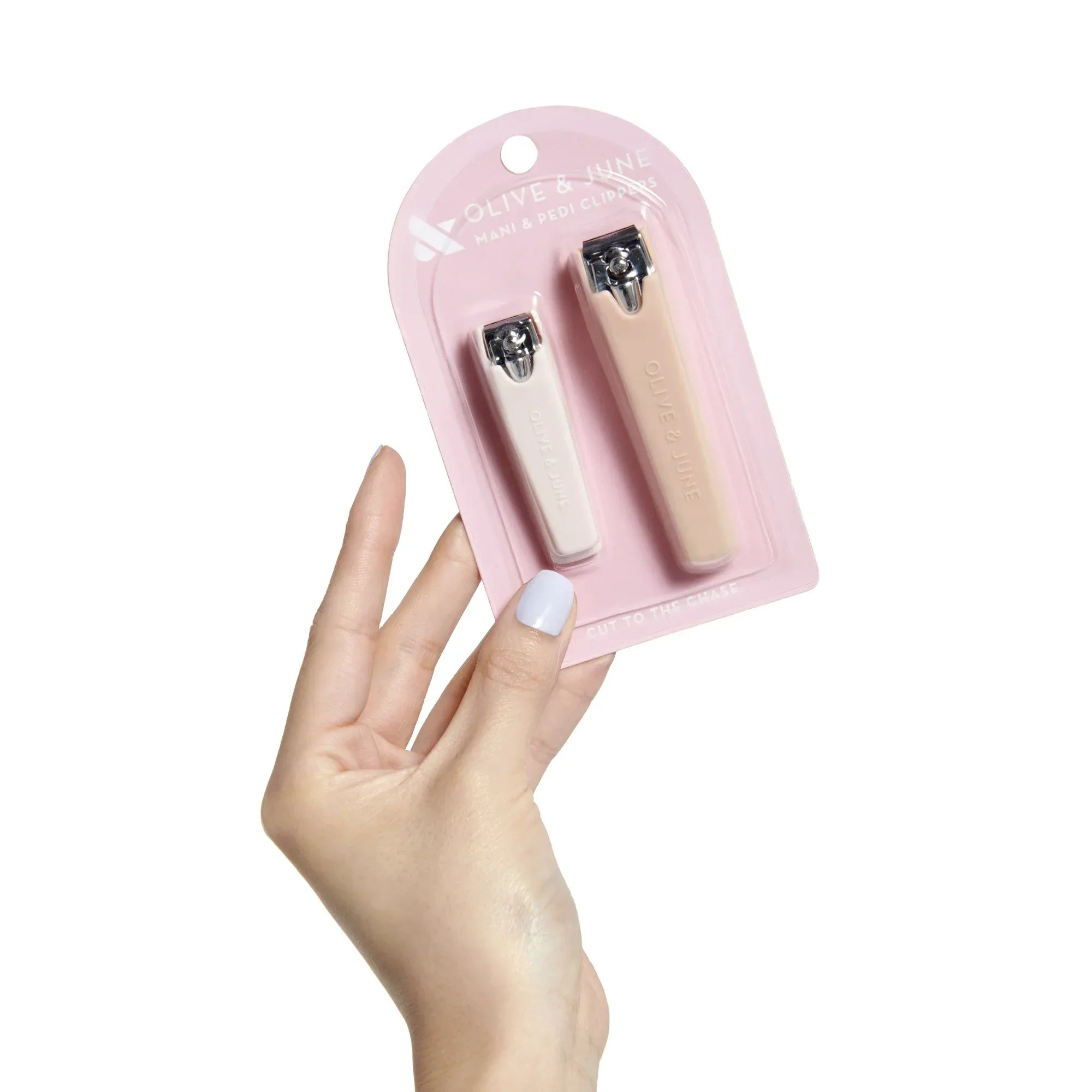 Wholesale Price with free shipping across the USA for Olive & June Mani & Pedi Clippers, 2 Count, Pink - Manji Distributors