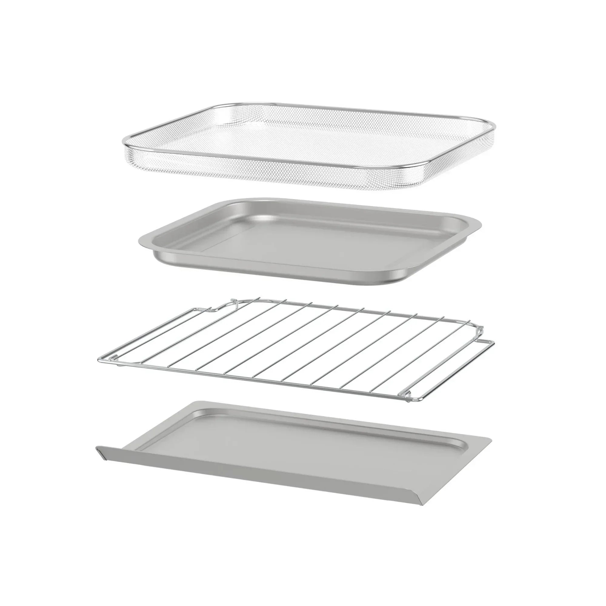 Wholesale Price with free shipping across the USA for Black + Decker Crisp 'N Bake PRO 6-Slice Air Fryer Toaster Oven with Basket, Pan, Rack & Tray, Stainless Steel - Manji Distributors