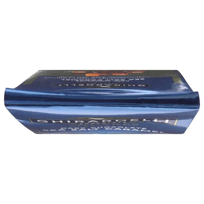 Wholesale Price with free shipping across the USA for GHIRARDELLI Dark Chocolate Candy SQUARES with Sea Salt Caramel Filling, 9 oz Bag - Manji Distributors