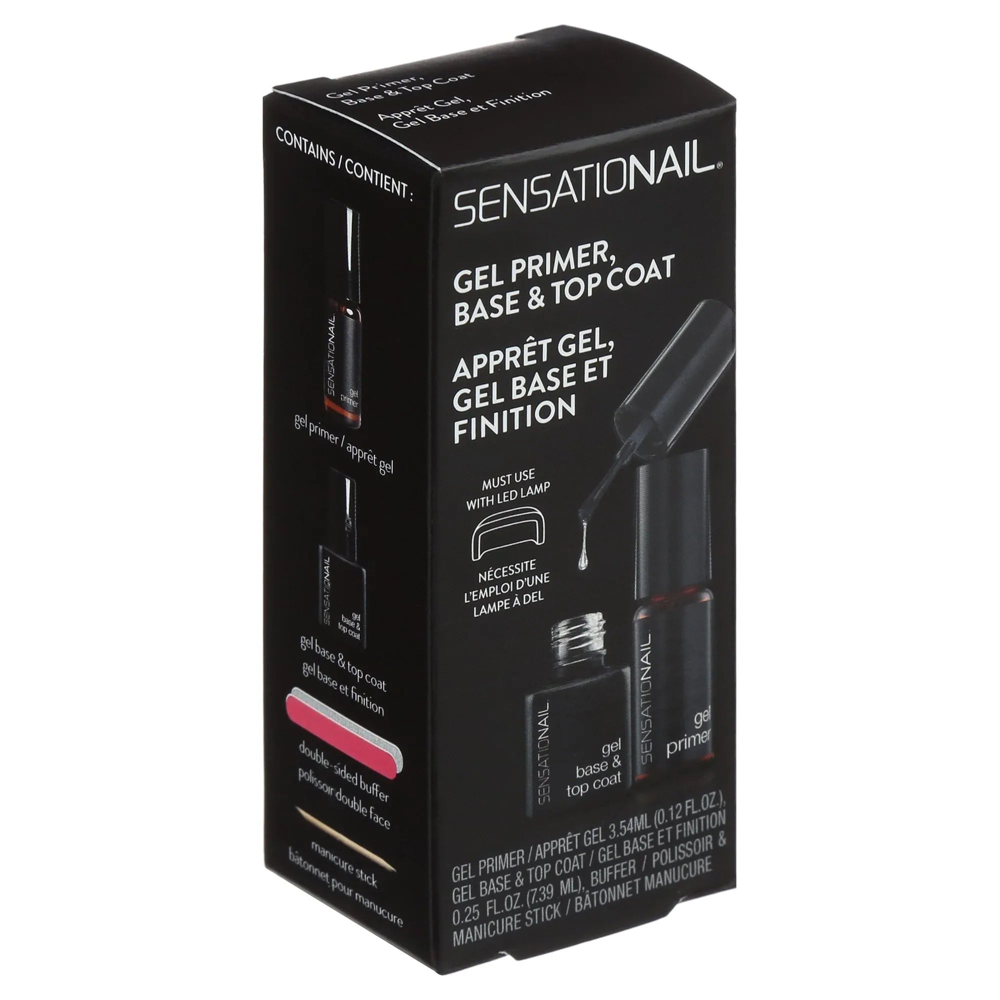 Wholesale Price with free shipping across the USA for SensatioNail Gel Primer, Base & Top Coat (Clear), 0.12 & 0.25 fl oz - Manji Distributors