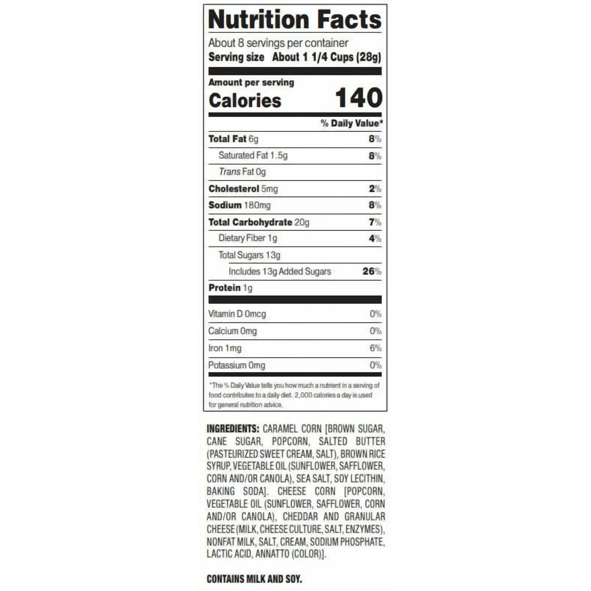 Wholesale Price with free shipping across the USA for G.H. Cretors Handcrafted Small-Batch Cheese & Caramel Popcorn Mix, 7.5 oz, Gluten-Free Snack - Manji Distributors