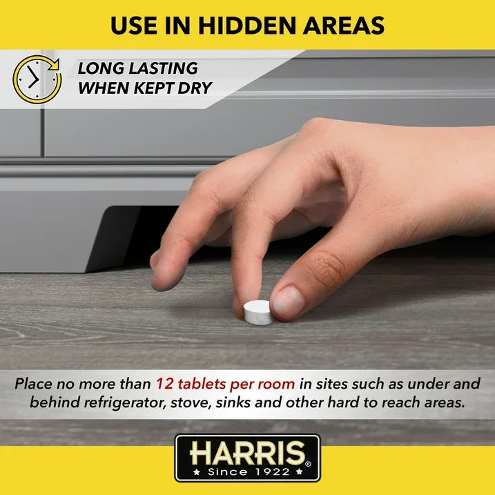 Wholesale Price with free shipping across the USA for Harris Famous Roach & Silverfish Killer Tablets, 6 oz. - Manji Distributors